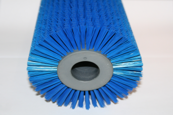 Roller brush  125 x 288 x bore 30 hairs 0.30mm blue, gray core.